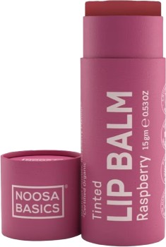 Noosa-Basics-Organic-Lip-Balm-Raspberry-15g on sale