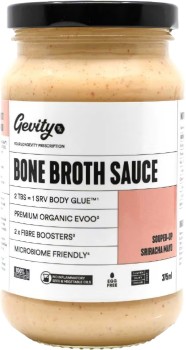 Gevity-Rx-Bone-Broth-Sauce-Sriracha-Mayo-375ml on sale