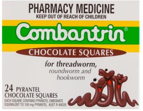 Combantrin-Chocolate-Squares-Worm-Treatment-24-Pack on sale