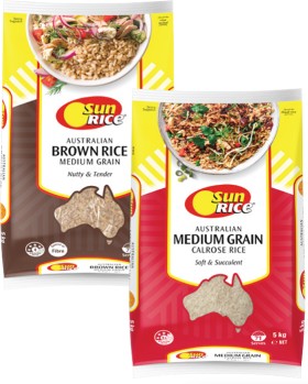 Sunrice-Medium-Grain-Rice-5kg on sale