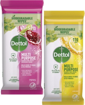Dettol+Multipurpose+Disinfectant+Wipes+110+Pack