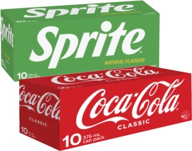 Coca-Cola%2C+Fanta+or+Sprite+Soft+Drink+10x375mL