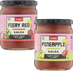 Coles+Fiery+Red+or+Pineapple+Salsa+439g