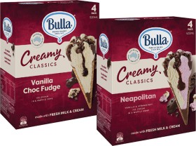Bulla+Creamy+Classics+Ice+Cream+Cones+4+Pack+520mL