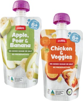 Coles+Baby+Food+Pouches+120g