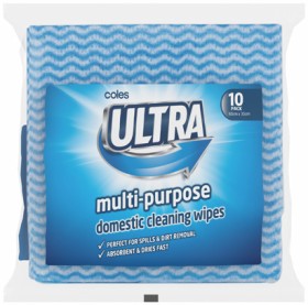 Coles+Ultra+Multipurpose+Domestic+Cleaning+Wipes+10+Pack