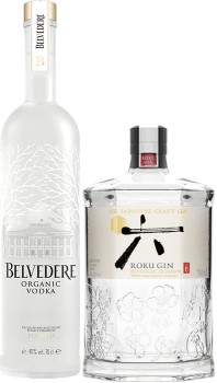 Belvedere-Vodka-or-Roku-Gin-700mL on sale