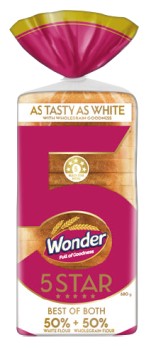 Wonder+Bread+5+Star+680g+Selected+Varieties