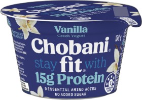 Chobani+Fit+Protein+Greek+Yogurt+Pot+160g+Selected+Varieties