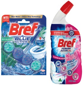 Bref+Rim+Block+Toilet+Cleaner+42-50g+or+Gel+600%E2%80%91700mL+Selected+Varieties