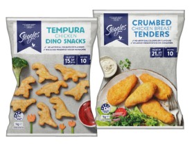 Steggles+Dino+Snacks+or+Chicken+Breast+Tenders+1kg+Selected+Varieties
