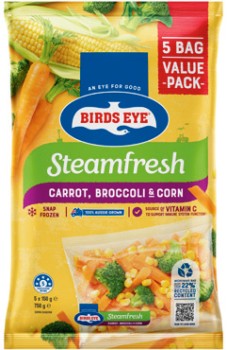 Birds-Eye-SteamFresh-Mixed-Vegetables-Value-Pack-750g-Selected-Varieties on sale