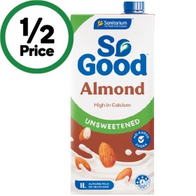 So-Good-Unsweetened-Almond-Milk-1-Litre on sale