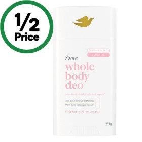 Dove-Whole-Body-Deodorant-Stick-81g on sale
