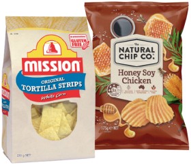 The-Natural-Chip-Co-Chips-175g-or-Mission-Tortilla-Corn-Chips-230g-Selected-Varieties on sale
