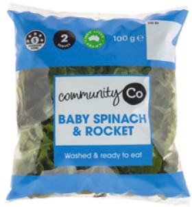 Community-Co-Baby-Spinach-and-Rocket-100g on sale