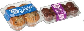 The+Happy+Muffin+Co.+Muffins+4+Pack+or+Mini+8+Pack+Selected+Varieties