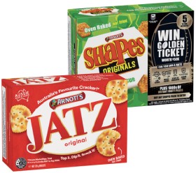 Arnotts-Shapes-130190g-Jatz-170225g-or-Clix-250g-Selected-Varieties on sale