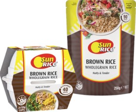SunRice+Microwave+Rice+Cups+2+Pack+or+Pouch+250g+Selected+Varieties