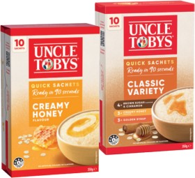 Uncle+Tobys+Oats+Quick+Sachets+8-10+Pack+Selected+Varieties