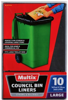 Multix+240+Litre+Council+Bin+Liners+10+Pack