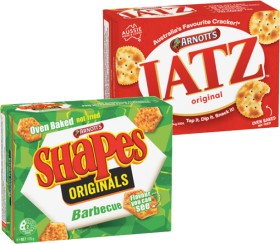 Arnotts-Shapes-130190g-Jatz-170225g-or-Clix-250g-Selected-Varieties on sale