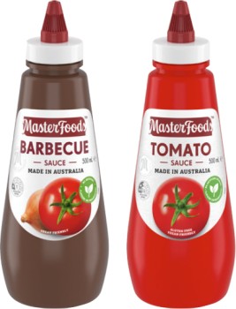 MasterFoods+Tomato+or+Barbecue+Sauce+475%E2%80%91500mL+Selected+Varieties