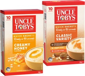 Uncle+Tobys+Oats+Quick+Sachets+8-10+Pack+Selected+Varieties