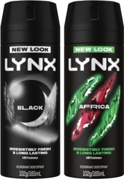 Lynx+Deodorant+Body+Spray+or+Antiperspirant+165mL+Selected+Varieties