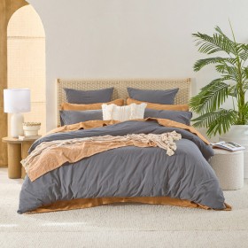 Australian+Cotton+Charcoal+Quilt+Cover+Set+by+Habitat