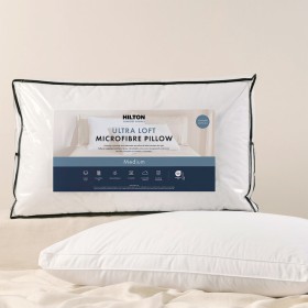 Ultra+Loft+Medium+Microfibre+Pillow+by+Hilton
