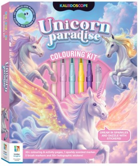 Kaleidoscope+Unicorn+Paradise+Colouring+Kit+-+Book