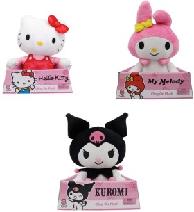 Hello-Kitty-Cling-On-Plush-Toy-Assorted on sale