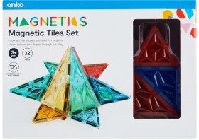 32+Piece+Magnetic+Tiles+Set