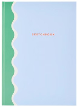 8in.+x+11in.+Wavy+Sketchbook+-+Blue
