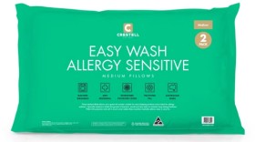 2+Pack+Crestell+Easy+Wash+Allergy+Sensitive+Medium+Pillows