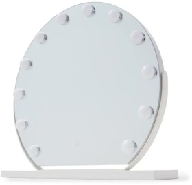 Round+Hollywood+Mirror+-+White