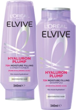 LOral-Elvive-Hyaluron-Plump-Shampoo-or-Conditioner-340mL on sale