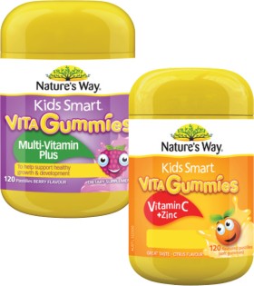 Nature%26%23039%3Bs+Way+Kids+Smart+Vita+Gummies+Multi-Vitamin+Plus+or+Vitamin+C+%2B+Zinc+120+Pack