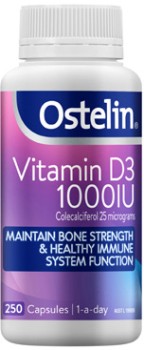 Ostelin+Vitamin+D3+1000IU+Capsules+250+Pack