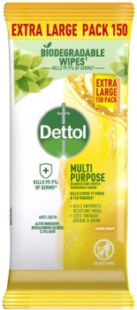 Dettol+Multipurpose+Disinfectant+Wipes+150+Pack