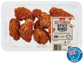 Coles+RSPCA+Approved+Chicken+Buttermilk+Spicy+Wings+500g
