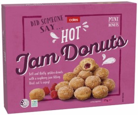 Coles+Frozen+Mini+Hot+Jam+Donuts+175g