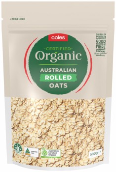 Coles+Organic+Rolled+Oats+500g