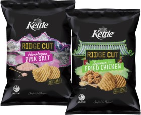 NEW+Kettle+Ridge+Cut+Potato+Chips+165g