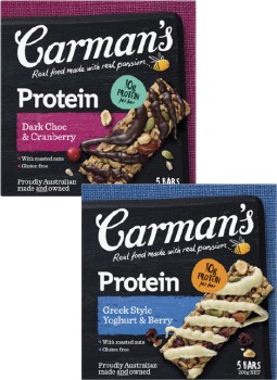 Carman%26%23039%3Bs+Protein+Bars+5+Pack+150g-200g