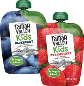 Tamar+Valley+Dairy+Kids+Greek+Style+Yoghurt+Pouch+110g