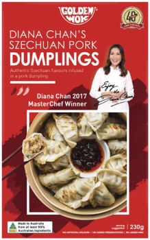 Golden-Wok-Szechuan-Pork-Dumplings-230g on sale