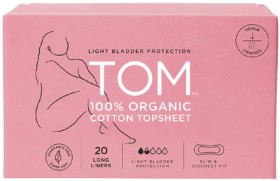 Tom+Organic+Long+Continence+Liners+20+Pack