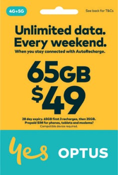 Optus-49-Prepaid-SIM on sale